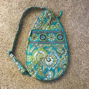 Vera Bradley Tennis Bag/Racket Cover in Peacock